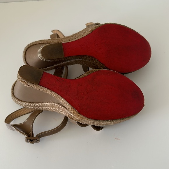 COPY - Christian Louboutin espadrille wedge size 38 - Picture 6 of 8